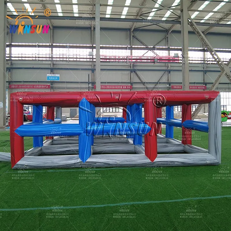 Inflatable 9 Square In The Air Interactive Game
