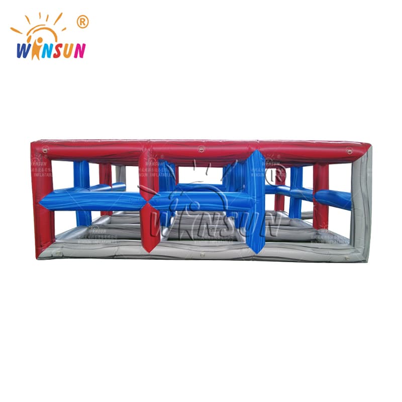 Inflatable 9 Square In The Air Interactive Game